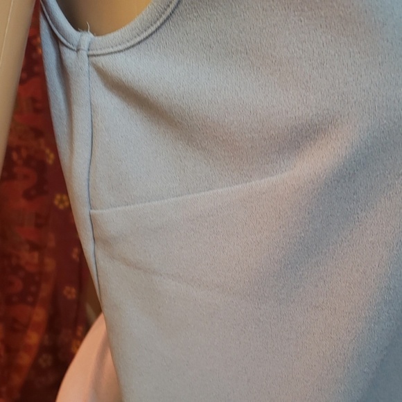 Ann Taylor Blue Floral Applique Sleeveless Top Medium - Picture 3 of 4